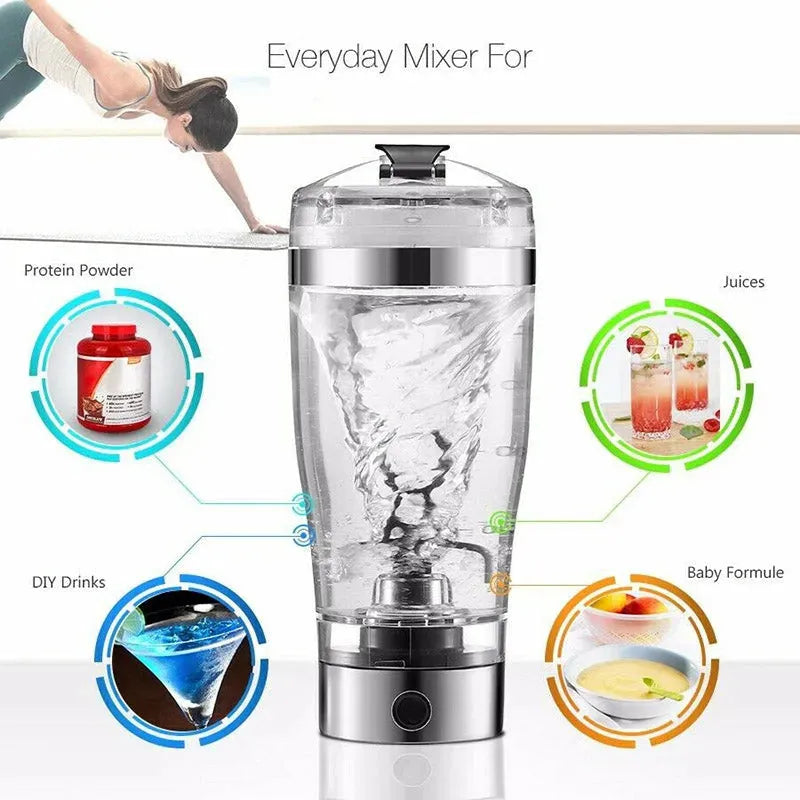 Electric Protein Shake Stirrer USB Shake Bottle - Bellarte Enchanté Electric Protein Shake Stirrer USB Shake Bottle